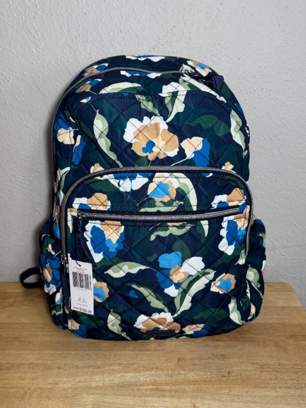 Vera Bradley Campus Backpack in Immersed Blooms NWT - Performance Twill